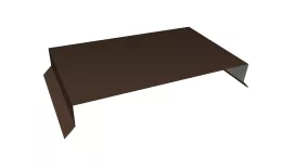 Парапетная крышка прямая 390мм 0,5 Satin Matt RAL 8017 шоколад (2м). Цена: 3.740 руб. Артикул: 35555