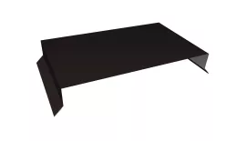 Парапетная крышка прямая 390мм 0,5 Satin Matt RAL 9005 черный (2м). Цена: 3.740 руб. Артикул: 36314