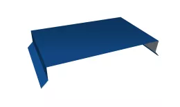 Парапетная крышка прямая 390мм 0,5 Satin с пленкой RAL 5005 сигнальный синий (2,5м). Цена: 3.983 руб. Артикул: 36332