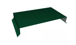 Парапетная крышка прямая 390мм 0,5 Satin с пленкой RAL 6005 зеленый мох (2,5м). Цена: 3.983 руб. Артикул: 36335