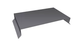 Парапетная крышка прямая 390мм 0,5 Satin с пленкой RAL 7004 сигнальный серый (2,5м). Цена: 3.983 руб. Артикул: 36338