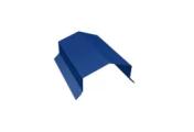 Парапетная крышка угольная 250мм 0,5 Satin с пленкой RAL 5005 сигнальный синий (2м) – Купить оптом и в розницу