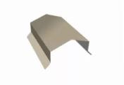 Парапетная крышка угольная 250мм 0,5 Satin с пленкой RAL 1015 светлая слоновая кость (2,5м) – Купить оптом и в розницу
