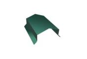 Парапетная крышка угольная 200мм 0,5 GreenCoat Pural BT с пленкой RR 11 темно-зеленый (RAL 6020 хромовая зелень) (2,5м) – Купить оптом и в розницу