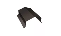 Парапетная крышка угольная 390мм 0,5 Satin с пленкой RR 32 темно-коричневый (3м). Цена: 4.779 руб. Артикул: 33825