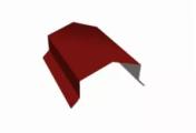 Парапетная крышка угольная 125мм 0,5 Satin с пленкой RAL 3011 коричнево-красный (3м) – Купить оптом и в розницу