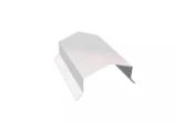 Парапетная крышка угольная 250мм 0,5 Satin с пленкой RAL 9003 сигнальный белый (2,5м) – Купить оптом и в розницу