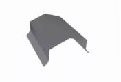 Парапетная крышка угольная 390мм 0,5 Satin с пленкой RAL 7004 сигнальный серый (2м) – Купить оптом и в розницу