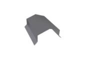 Парапетная крышка угольная 390мм 0,5 Satin с пленкой RAL 7004 сигнальный серый (2,5м) – Купить оптом и в розницу
