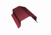 Парапетная крышка угольная 250мм 0,5 Satin с пленкой RAL 3005 красное вино (2м) – Купить оптом и в розницу