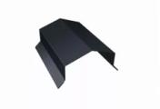 Парапетная крышка угольная 250мм 0,5 Satin с пленкой RAL 7024 мокрый асфальт (2,5м) – Купить оптом и в розницу