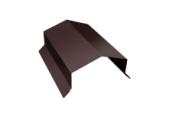 Парапетная крышка угольная 250мм 0,5 Satin с пленкой RAL 8017 шоколад (2,5м) – Купить оптом и в розницу