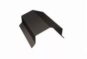 Парапетная крышка угольная 250мм 0,5 Satin с пленкой RR 32 темно-коричневый (2м) – Купить оптом и в розницу