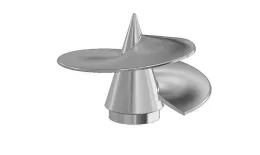 Наконечник винтовой сварной для сваи d 51-57. RAL 9005 Черный. Артикул: Yuventa_cvaya_02