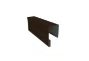 Планка П-образная заборная 17 0,45 Print Elite Coffee Wood Blesk TwinColor (2м) – Купить оптом и в розницу
