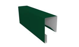 Планка П-образная заборная 17 0,4 PE с пленкой RAL 6005 зеленый мох (2,5м). Цена: 545 руб. Артикул: 30418