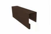 Планка П-образная заборная 17 0,45 Drap TwinColor RAL 8017 шоколад (2,5м) – Купить оптом и в розницу