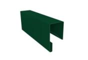 Планка П-образная заборная 17 0,45 PE-Double с пленкой RAL 6005 зеленый мох (2,5м) – Купить оптом и в розницу