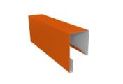 Планка П-образная заборная 17 0,45 PE с пленкой RAL 2004 оранжевый (2,5м) – Купить оптом и в розницу