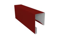 Планка П-образная заборная 17 0,45 PE с пленкой RAL 3011 коричнево-красный (2м). Цена: 399 руб. Артикул: 30460