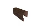 Планка П-образная заборная 17 0,45 Print-Double Premium Antique Wood (3м) – Купить оптом и в розницу