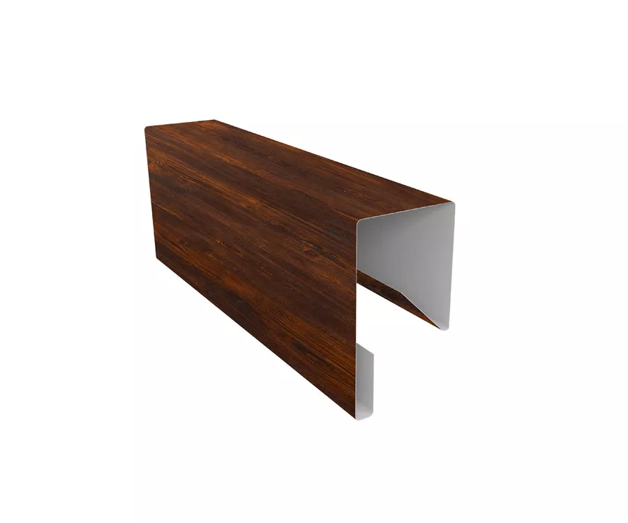 Планка П-образная заборная 17 0,45 Print Elite Chestnut Wood (2м) купить в санкт-петербурге