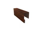 Планка П-образная заборная 17 0,45 Print Elite Chestnut Wood TwinColor (3м) – Купить оптом и в розницу