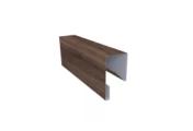 Планка П-образная заборная 17 0,45 Print Premium Almond Wood Fresh (3м) – Купить оптом и в розницу