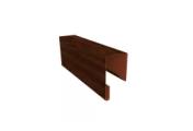 Планка П-образная заборная 17 0,45 Print Premium Cherry Wood (3м) – Купить оптом и в розницу