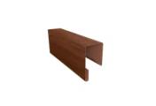 Планка П-образная заборная 17 0,45 Print Premium Golden Wood Fresh TwinColor (2,5м) – Купить оптом и в розницу