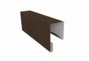 Планка П-образная заборная 17 0,5 Satin Matt RAL 8017 шоколад (3м) – Купить оптом и в розницу
