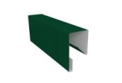 Планка П-образная заборная 17 0,5 Satin Matt TX RAL 6005 зеленый мох (2м) – Купить оптом и в розницу