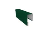 Планка П-образная заборная 17 0,5 Satin Matt TX RAL 6005 зеленый мох (2м) – Купить оптом и в розницу