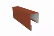Планка П-образная заборная 17 0,5 Satin Matt TX RAL 8004 терракота (3м) – Купить оптом и в розницу