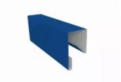 Планка П-образная заборная 17 0,5 Satin с пленкой RAL 5005 сигнальный синий (2,5м) – Купить оптом и в розницу