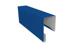 Планка П-образная заборная 17 0,5 Satin с пленкой RAL 5005 сигнальный синий (2м). Цена: 447 руб. Артикул: 30801