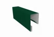 Планка П-образная заборная 17 0,5 Satin с пленкой RAL 6005 зеленый мох (2м) – Купить оптом и в розницу