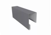 Планка П-образная заборная 17 0,5 Satin с пленкой RAL 7004 сигнальный серый (2м) – Купить оптом и в розницу