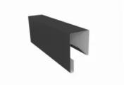Планка П-образная заборная 17 0,5 Satin с пленкой RAL 7016 антрацитово-серый (2м) – Купить оптом и в розницу