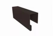 Планка П-образная заборная 17 0,5 Velur X RR 32 темно-коричневый (2м) – Купить оптом и в розницу