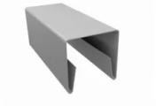 Планка П-образная заборная 20 0,4 PE с пленкой RAL 9003 сигнальный белый (3м) – Купить оптом и в розницу
