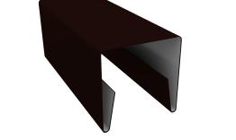 Планка П-образная заборная 20 0,45 PE с пленкой RR 32 темно-коричневый (2,5м). Цена: 469 руб. Артикул: 31236