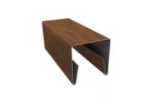 Планка П-образная заборная 20 0,45 Print Elite Chestnut Wood TwinColor (2м) – Купить оптом и в розницу