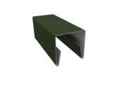 Планка П-образная заборная 20 0,5 GreenCoat Pural BT с пленкой RR 11 темно-зеленый (RAL 6020 хромовая зелень) (3м) – Купить оптом и в розницу
