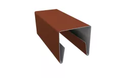 Планка П-образная заборная 20 0,5 Satin Matt RAL 8004 терракота (2м). Цена: 533 руб. Артикул: 31106