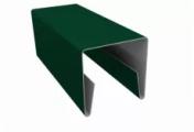 Планка П-образная заборная 20 0,5 Satin Matt TX RAL 6005 зеленый мох (2м) – Купить оптом и в розницу