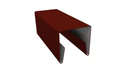 Планка П-образная заборная 20 0,5 Satin с пленкой RAL 3009 оксидно-красный (2,5м). Цена: 575 руб. Артикул: 31119