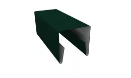 Планка П-образная заборная 20 0,5 Satin с пленкой RAL 6005 зеленый мох (2,5м). Цена: 575 руб. Артикул: 31125