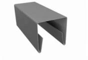 Планка П-образная заборная 20 0,5 Satin с пленкой RAL 9006бело-алюминиевый (2м) – Купить оптом и в розницу