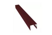 Планка П-образная заборная 24 0,45 Drap RAL 3005 красное вино (2м) – Купить оптом и в розницу